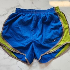 Nike Blue and Green Athletic Shorts